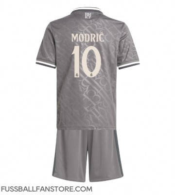 Real Madrid Luka Modric #10 Replik 3rd trikot Kinder 2024-25 Kurzarm (+ Kurze Hosen)